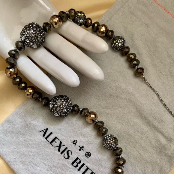 NWOT ALEXIS BITTAR Crystal Gemstone Necklace - Picture 2 of 12